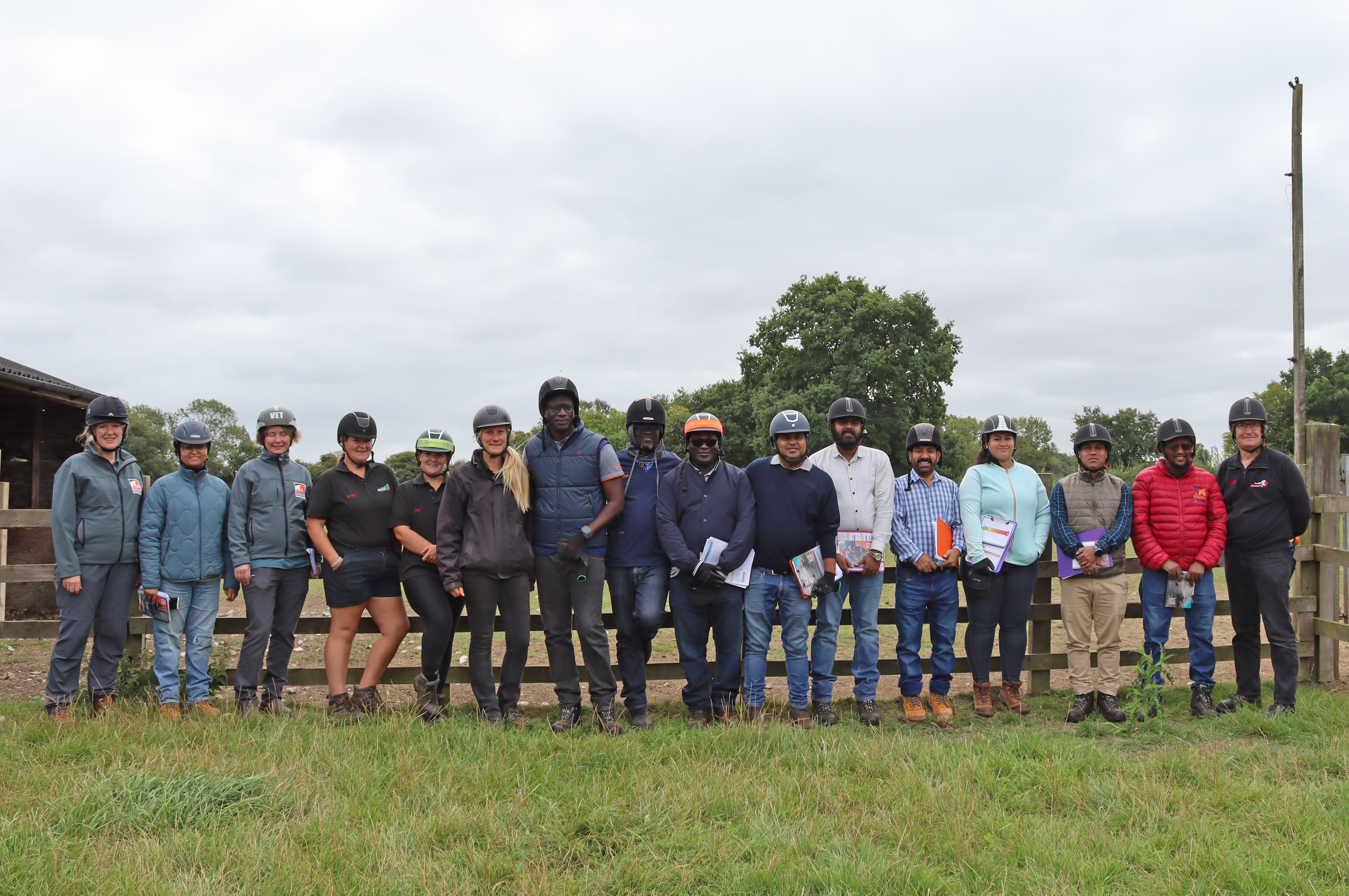 Brooke and Redwings staff at horse handling workshop in Norfolk 