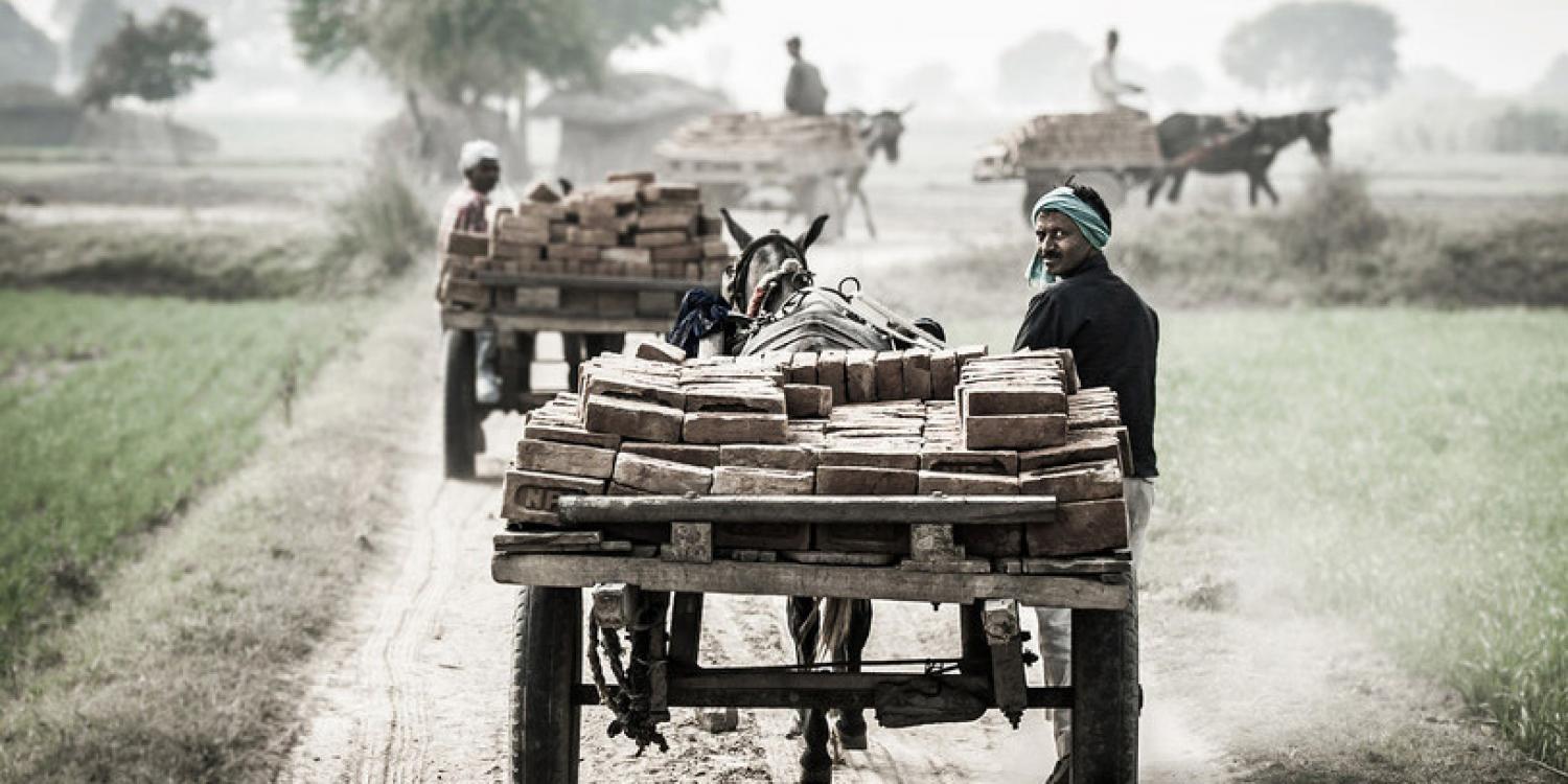 A cart leaving a brick kiln. Credit/Copyright - Richard Dunwoody MBE A cart leaving a brick kiln. Credit/Copyright - Richard Dunwoody MBE