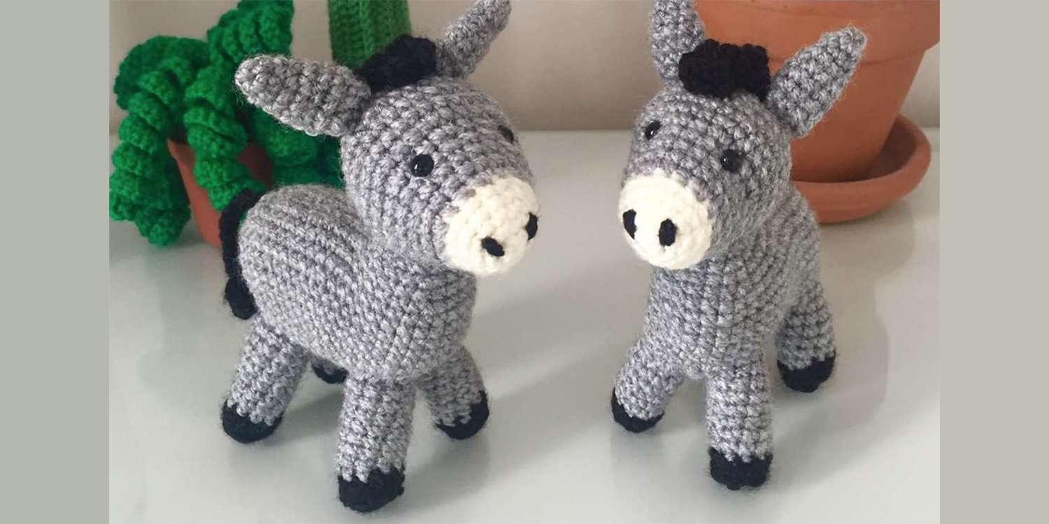 Knit for Brooke Knitted donkeys
