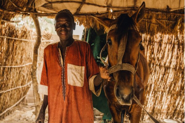 Man and his horse in Senegal Man and his horse in Senegal