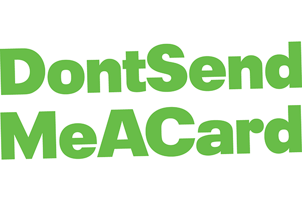 DontSendMeACard logo DontSendMeACard logo