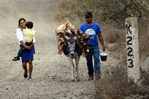 A family with their donkey in Nicaragua A family with their donkey in Nicaragua