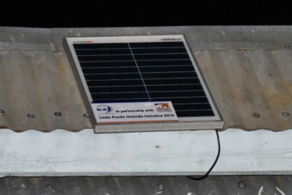 Solar powered security light Solar powered security light