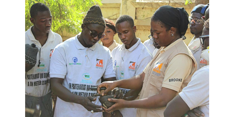 Maïmouna Ndiaye foot mapping during a forging training in Senegal Maïmouna Ndiaye foot mapping during a forging training in Senegal
