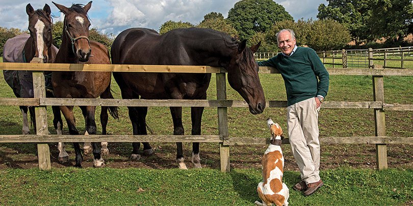 Alastair Stewart with some of his horses Alastair Stewart with some of his horses