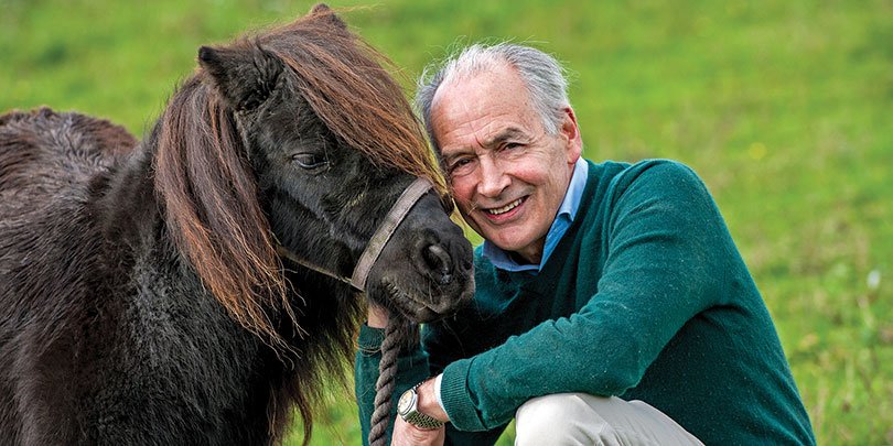Alastair Stewart with one of his ponies Alastair Stewart with one of his ponies