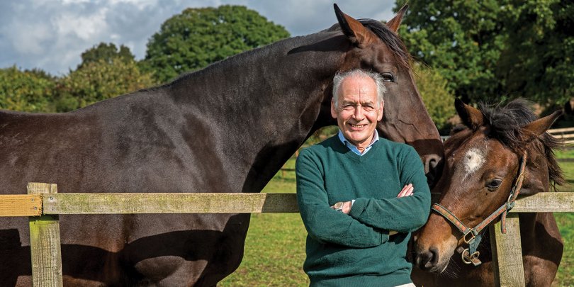 Alastair Stewart with his horses Alastair Stewart with his horses