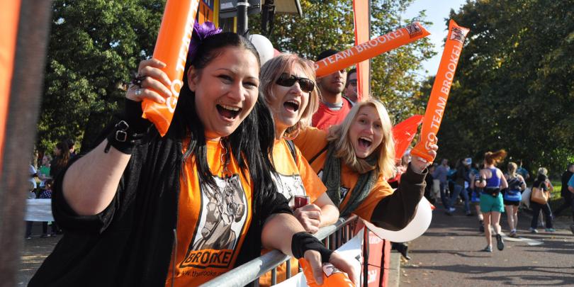 Volunteers cheering on our runners at the Royal Parks Half Marathon Volunteers cheering on our runners at the Royal Parks Half Marathon