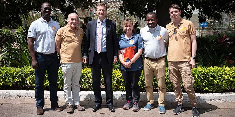 Alastair Stewart in Senegal with Brooke Alastair Stewart in Senegal with Brooke