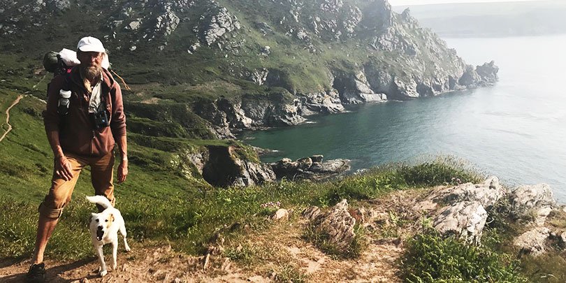 Michael and Woody enjoying some breathtaking scenery en route