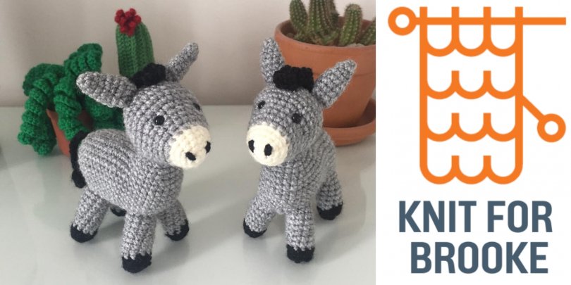Knit for Brooke Knitted donkeys