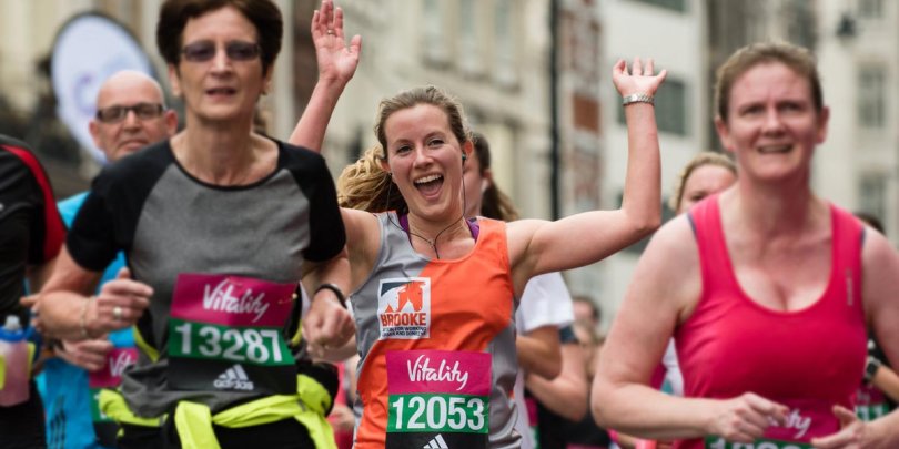 Runner Laura Skippen at the London Vitality 10,000 run Runner Laura Skippen at the London Vitality 10,000 run