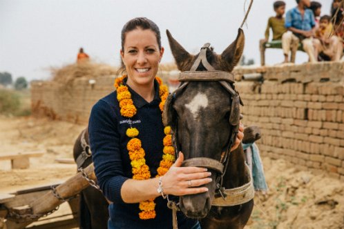 Charlotte Dujardin in India brick kiln