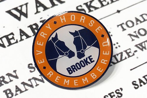 Every Horse Remembered pin badge
