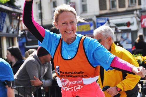 Caroline Robinson at the London Marathon