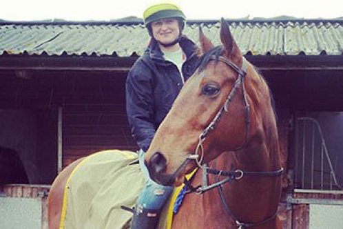 Ebony and her horse Ebony and her horse