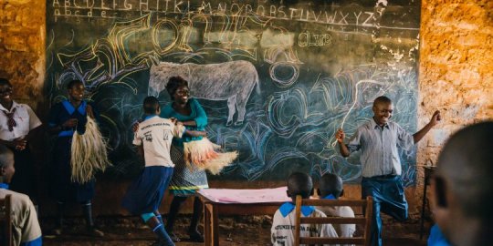Children at a Donkey Care Club