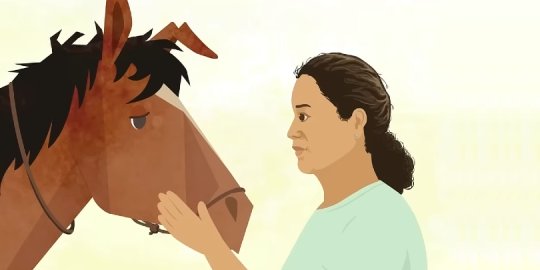 Caballito and his new owner, Ismelda