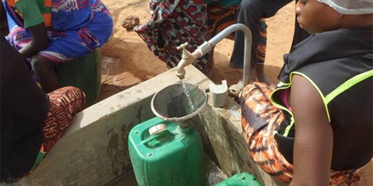 A water pump in action