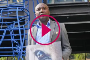 Raphael Kinoti Regional Director, Brooke East Africa outside Amazon HQ