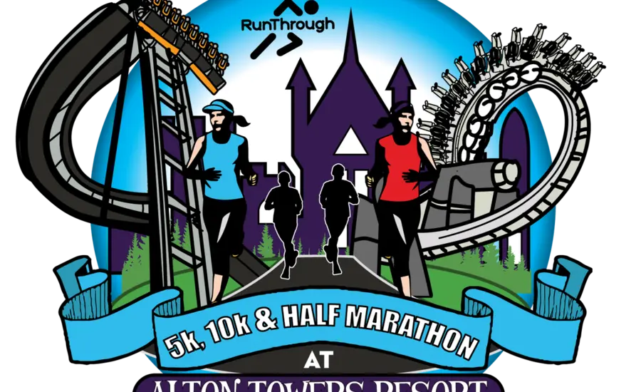 Alton towers 5k, 10k and Half Marathon logo