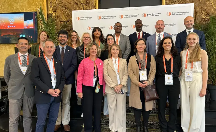 Members of the International Coalition for Animal Welfare at the WOAH 92nd General Session in France. 
