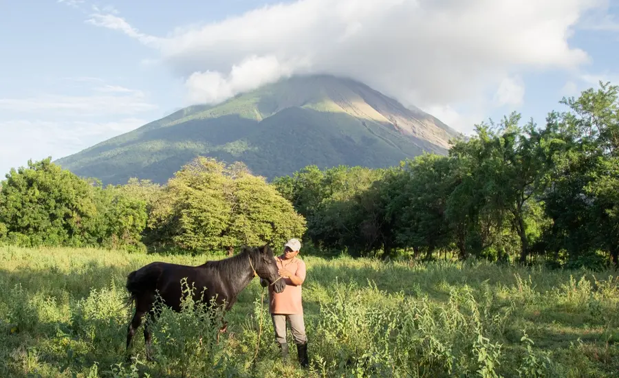 Man and horse in Nicaragua 