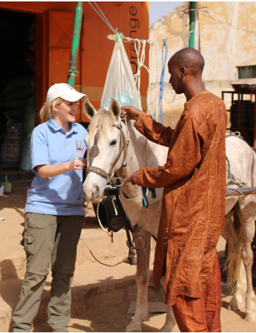Ashleigh Brown and a horse Ashleigh Brown and a horse