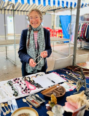 Jenny Lack at her Ludlow Market stand Jenny Lack