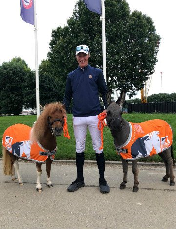 Will Whitaker with Lala and Alfie