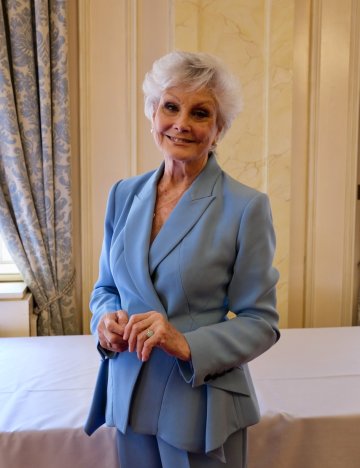 Angela Rippon at Brooke's London supporter day