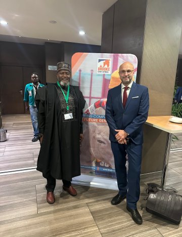 (From left): PADCO guests, including Brooke's CEO, Chris Wainwright. Brooke staff at Pan African Donkey Conference, 2025.