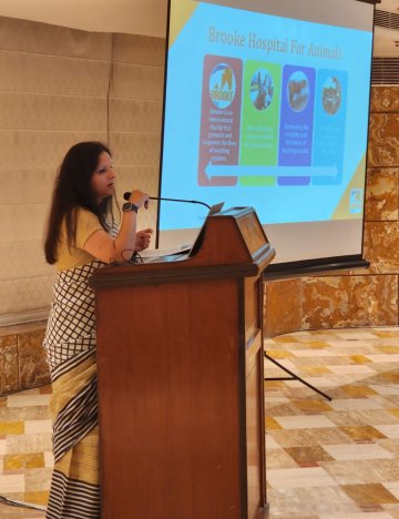 Dr Priya Pandey (Credit: Brooke). Animal charity advocate gives talk