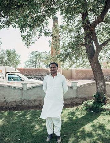 Rana Rashide in the new garden