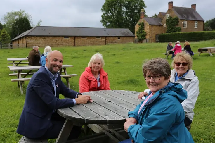CEO Chris Wainwright chats with Brooke supporters at the event
