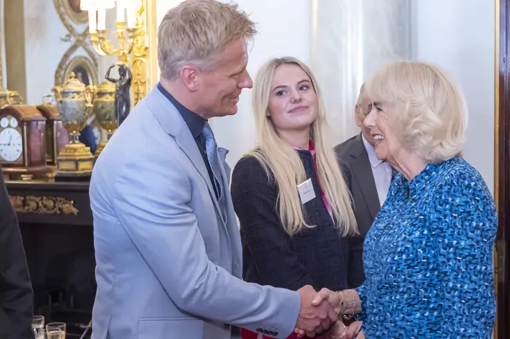 Dr Scott Miller and ThisEsme with The Queen